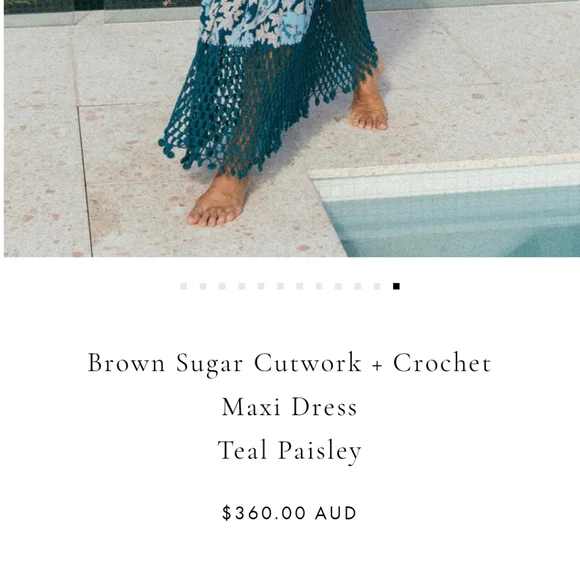 SOLD $360 Brown Sugar Maxi Dress by Chasing Unicorns - Picture 8 of 10